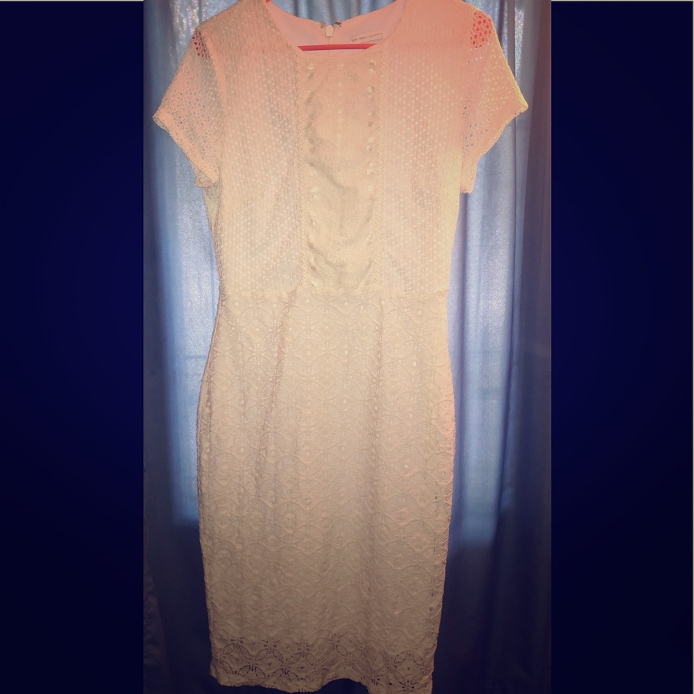 New York and Company long lace detail dress